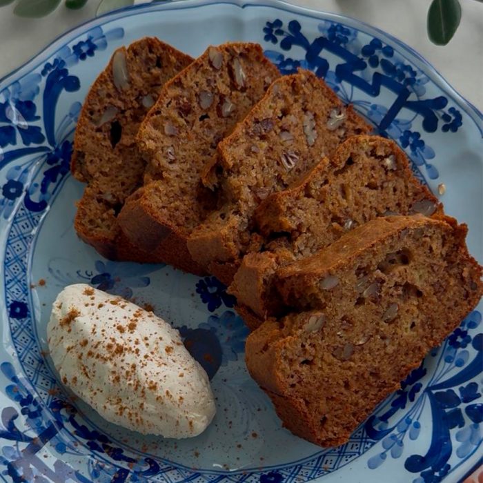 Panqué de plátano con nueces