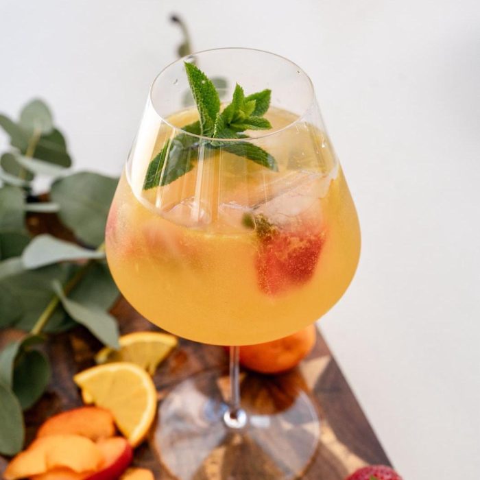 Sangría de cava ligera