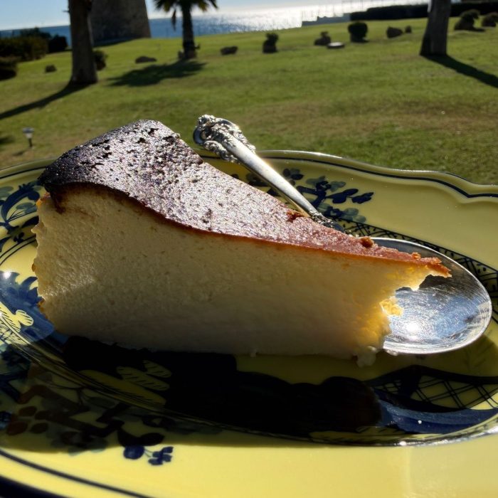 Tarta de queso vasca
